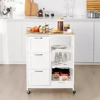 Lova Promotions Virtuvės sala, 67x37x83,5 cm, balta