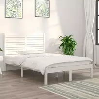 Lova Lovos rėmas, baltos spalvos, 140x190cm, medienos masyvas