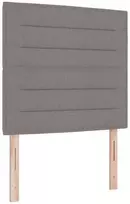 Kiemas lova su čiužiniu su LED Taupe 120 x 200 cm audinys