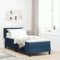 Kiemas lova su galvūgalio Mėlyna 80 x 200 cm audinys