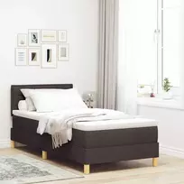 LED Čiužinio Lova Tamsiai rudas 80 x 200 cm audinys