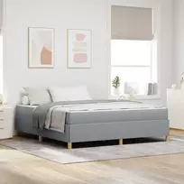 Lova Lovos rėmas su čiužiniu Šviesiai pilka 180 x 200 cm audinys