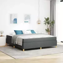 Lova Lovos rėmas su čiužiniu Tamsiai pilka 180 x 200 cm audinys