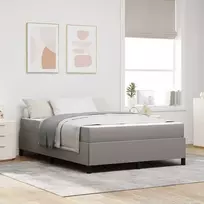 Kiemas lova su čiužiniu Taupe 140 x 190 cm audinys