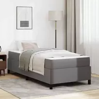 Lova Lovos rėmas su čiužiniu Pilka 90 x 190 cm audinys