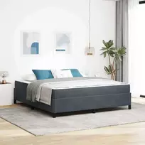 Lova Lovos rėmas su čiužiniu Tamsiai pilka 180 x 200 cm audinys