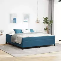 Lova Lovos rėmas su čiužiniu Tamsiai mėlyna 180 x 200 cm audinys