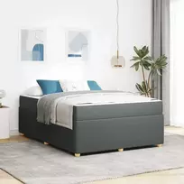 Lova Lovos rėmas su čiužiniu Tamsiai pilka 160 x 200 cm audinys