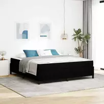 Kiemas lova Juoda 180 x 200 cm audinys