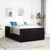 Lova Lovos rėmas su čiužiniu Juoda 160 x 200 cm audinys