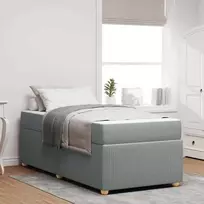 Lova Lovos rėmas su čiužiniu Šviesiai pilka 90 x 200 cm audinys