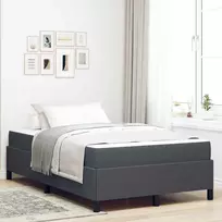 Lova Lovos rėmas su čiužiniu Tamsiai pilka 120 x 200 cm audinys