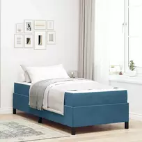 Lova Lovos rėmas su čiužiniu Tamsiai mėlyna 90 x 200 cm audinys