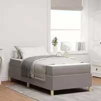 Lova Lovos rėmas su čiužiniu Taupe 90 x 200 cm audinys