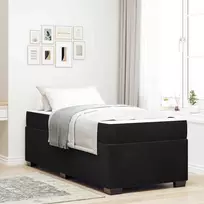 Lova Lovos rėmas su čiužiniu Juoda 90 x 200 cm audinys