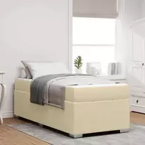 Lova Lovos rėmas su čiužiniu Kreminė 80 x 200 cm audinys
