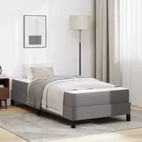 Lova Lovos rėmas su čiužiniu Pilka 90 x 200 cm audinys