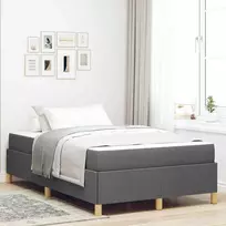 Lova Lovos rėmas su čiužiniu Tamsiai pilka 120 x 190 cm audinys
