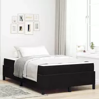 Lova Lovos rėmas su čiužiniu Juoda 120 x 200 cm audinys