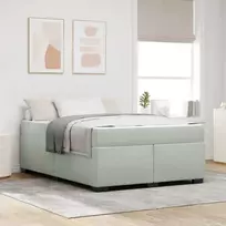 Lova Lovos rėmas su čiužiniu Šviesiai pilka 140 x 200 cm audinys