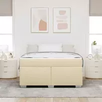 Lova Lovos rėmas su čiužiniu Kreminė 160 x 200 cm audinys