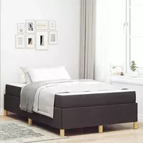 Lova Lovos rėmas su čiužiniu Tamsiai rudas 120 x 200 cm audinys