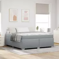 Lova Lovos rėmas su čiužiniu Šviesiai pilka 180 x 200 cm audinys