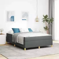 Lova Lovos rėmas su čiužiniu Tamsiai pilka 140 x 190 cm audinys