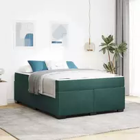 Lova Lovos rėmas su čiužiniu Tamsiai žalia 160 x 200 cm audinys
