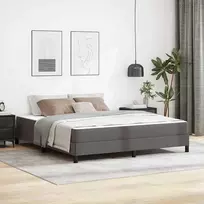 Lova Lovos rėmas su čiužiniu Pilka 180 x 200 cm audinys