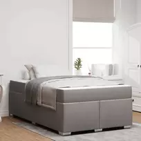 Lova Lovos rėmas su čiužiniu Taupe 120 x 190 cm audinys