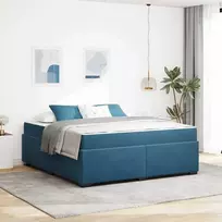 Lova Lovos rėmas su čiužiniu Tamsiai mėlyna 180 x 200 cm audinys