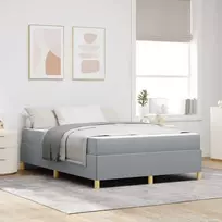 Lova Lovos rėmas su čiužiniu Šviesiai pilka 160 x 200 cm audinys