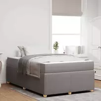 Lova Lovos rėmas su čiužiniu Taupe 120 x 200 cm audinys