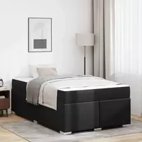 Lova Lovos rėmas su čiužiniu Juoda 120 x 200 cm audinys