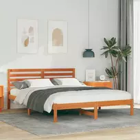 Lova Lovos rėmas Vaško ruda 140 x 200 cm Kietos pušies mediena