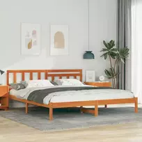 Lova Lovos rėmas Vaško ruda 180 x 200 cm Kietos pušies mediena