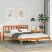 Lova Lovos rėmas Vaško ruda 120 x 190 cm Kietos pušies mediena