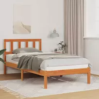 Lova Lovos rėmas Vaško ruda 80 x 200 cm Kietos pušies mediena