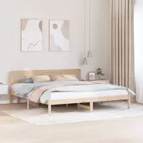 Lova Lovos rėmas Natūrali 180 x 200 cm Kietos pušies mediena