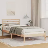 Lova Lovos rėmas Ruda 90 x 220 cm Kietos pušies mediena