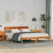 Lova Lovos rėmas Vaško ruda 160 x 200 cm Kietos pušies mediena