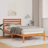 Lova Lovos rėmas Vaško ruda 80 x 200 cm Kietos pušies mediena