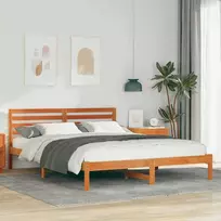 Lova Lovos rėmas Vaško ruda 160 x 220 cm Kietos pušies mediena