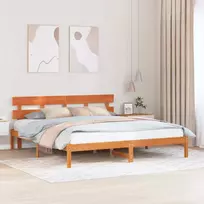 Lova Lovos rėmas Ruda 180 x 200 cm Pušies medienos masyvas