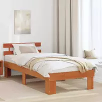 Lova Lovos rėmas Vaško ruda 90 x 200 cm Kietos pušies mediena