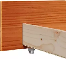 Lova Lovos rėmas Vaško ruda 90 x 200 cm Kietos pušies mediena
