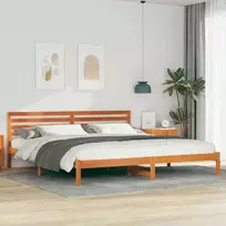 Lova Lovos rėmas Vaško ruda 200 x 220 cm Kietos pušies mediena