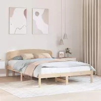Lova Lovos rėmas Natūrali 160 x 200 cm Kietos pušies mediena