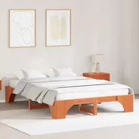 Lova Lovos rėmas Vaško ruda 160 x 200 cm Kietos pušies mediena